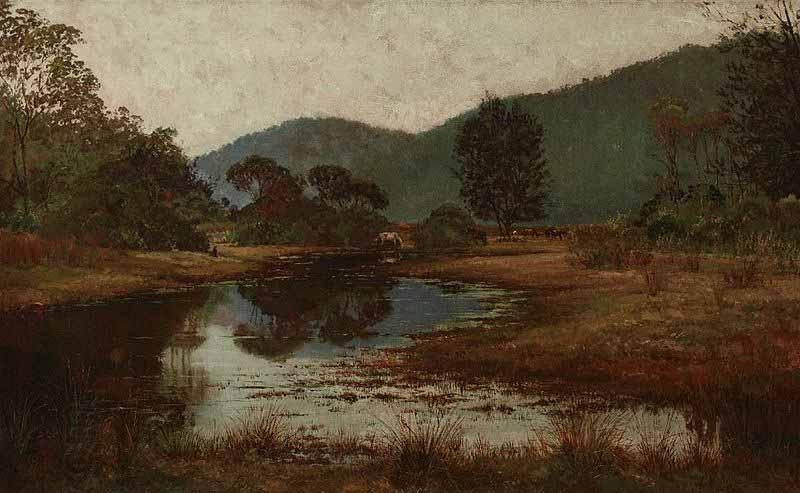 Julian Ashton A Waterhole on the Hawkesbury oil painting picture